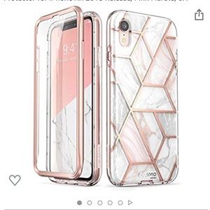 Pink iPhone XR geometric case